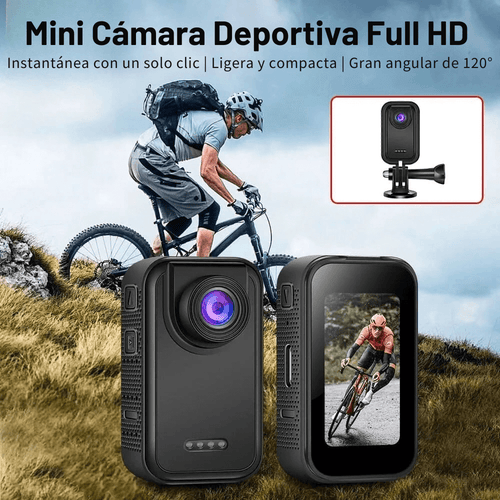 Mini Cámara Deportiva Imantada Full HD